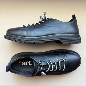 Art Birmingham 1897 Men 11-11.5 EU 45 Napa Black Leather Derby Lace Up Shoes‎